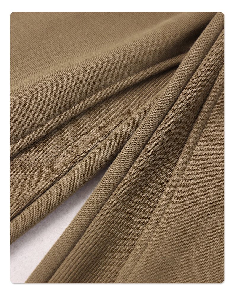 Streetwear Oversized Drawstring Joggers – Unisex Cotton Blend Cargo Pants With Patchwork & Flared Hem (Black/Charcoal/Brown/Beige/Light Coffee)_voghion.com