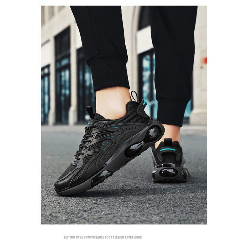 Modieuze Koreaanse vrijetijdsschoenen 2024 Lente Nieuwe Sport Luchtkussen Comfortabele en ademende hardloopschoenen voor heren_voghion.com