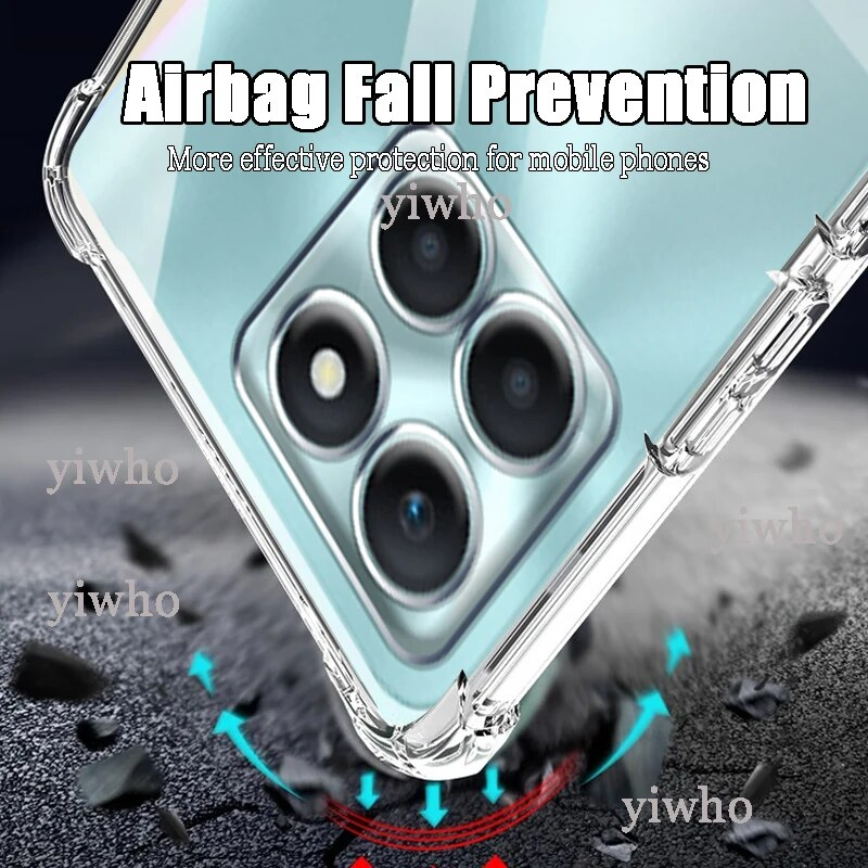 Klare transparente Hülle für Huawei Honor X6a X9a X8a X7a X7 X8 5G 4G X9 X5 X6 Silikon-Rückseite, dünne, weiche TPU-Hüllen_voghion.com