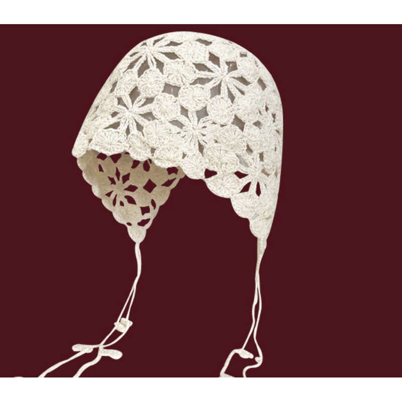 Bonnet en tricot ajouré pour femme, modèle de cache-oreilles au crochet, pull en tricot_voghion.com