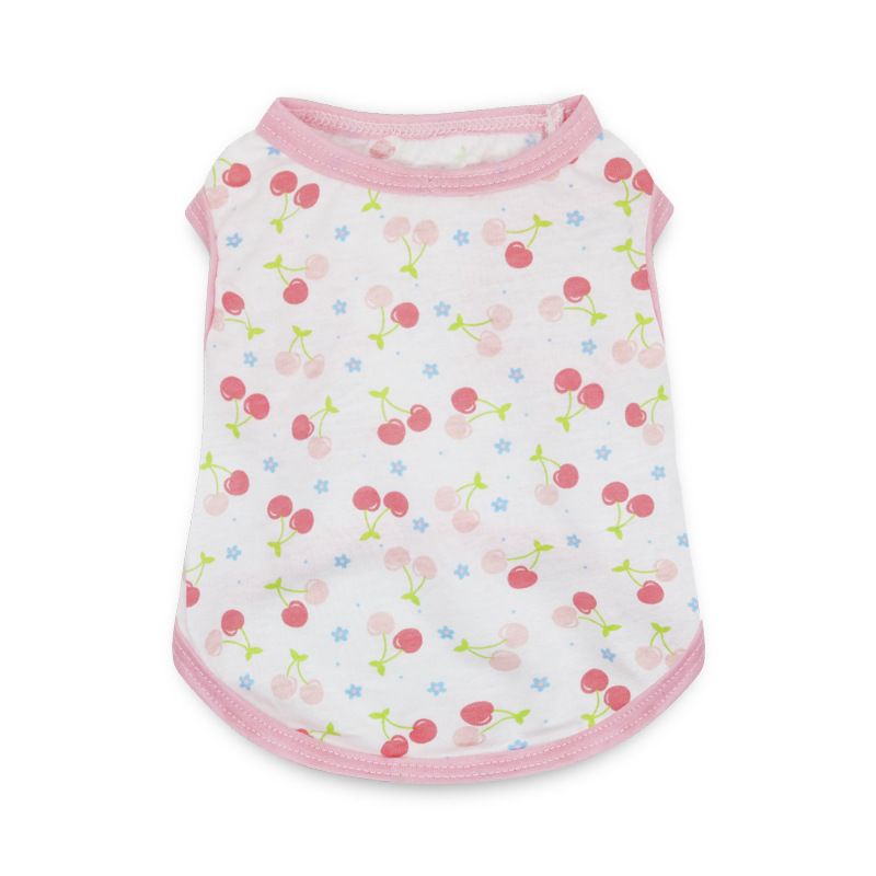 Katoenen dunne teddy Bichon kleine honden puppykleding huisdier hondenvest zomeroutfit_voghion.com