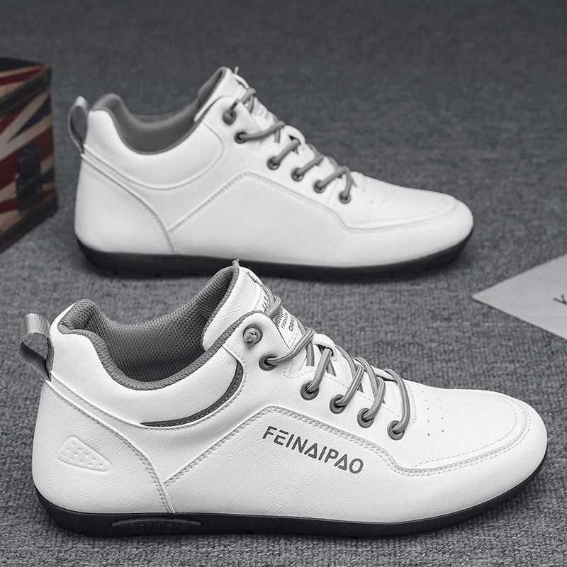 Men's 2025 Spring New Trend Casual Board Shoes Men's Multi-function Lace-up Non-slip Work Leather Shoes_voghion.com