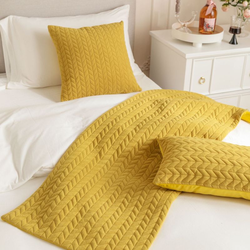 Nuovo asciugamano da letto olandese in velluto con motivo a grano, bandiera da letto_voghion.com