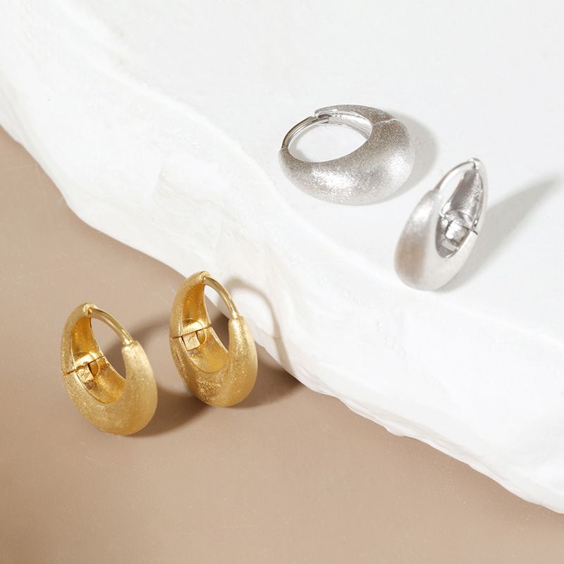 Boucles d'oreilles en argent sterling boucles d'oreilles givrées exquises boucles d'oreilles de niche de haute qualité pour femmes boucles d'oreilles à pampilles vintage_voghion.com