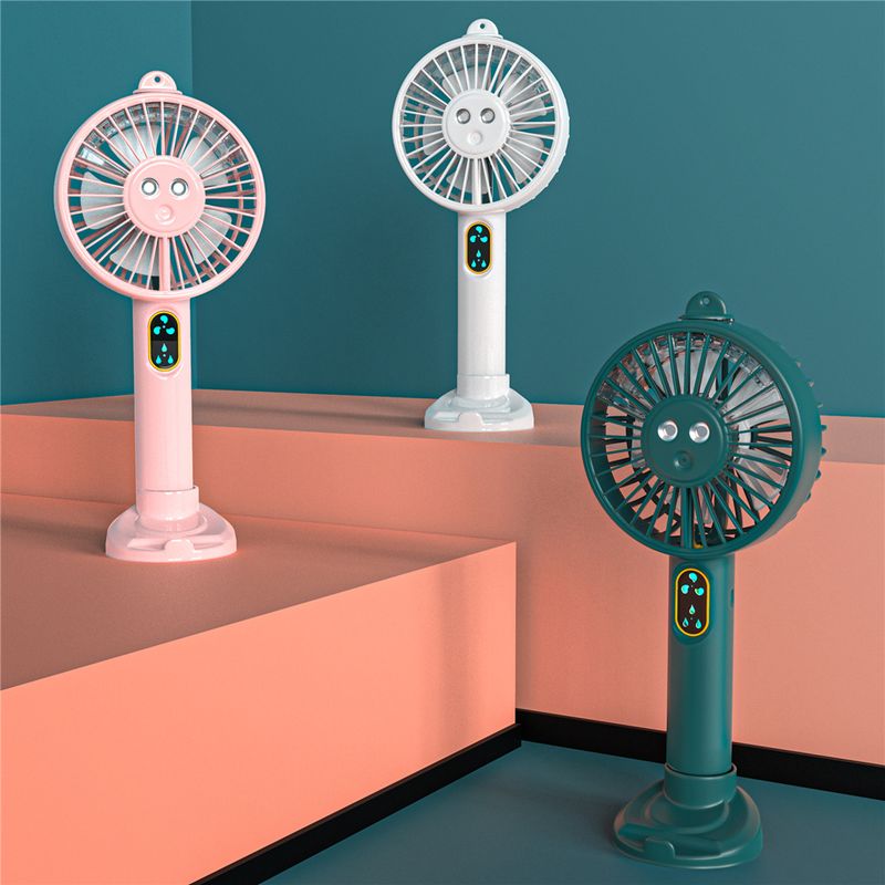 Portable Atomizer Fan Water Spray Misting Cooling Fan USB Rechargeable Humidifier Moisturizing Device Mini 3 Gear Water Mist Fan_voghion.com