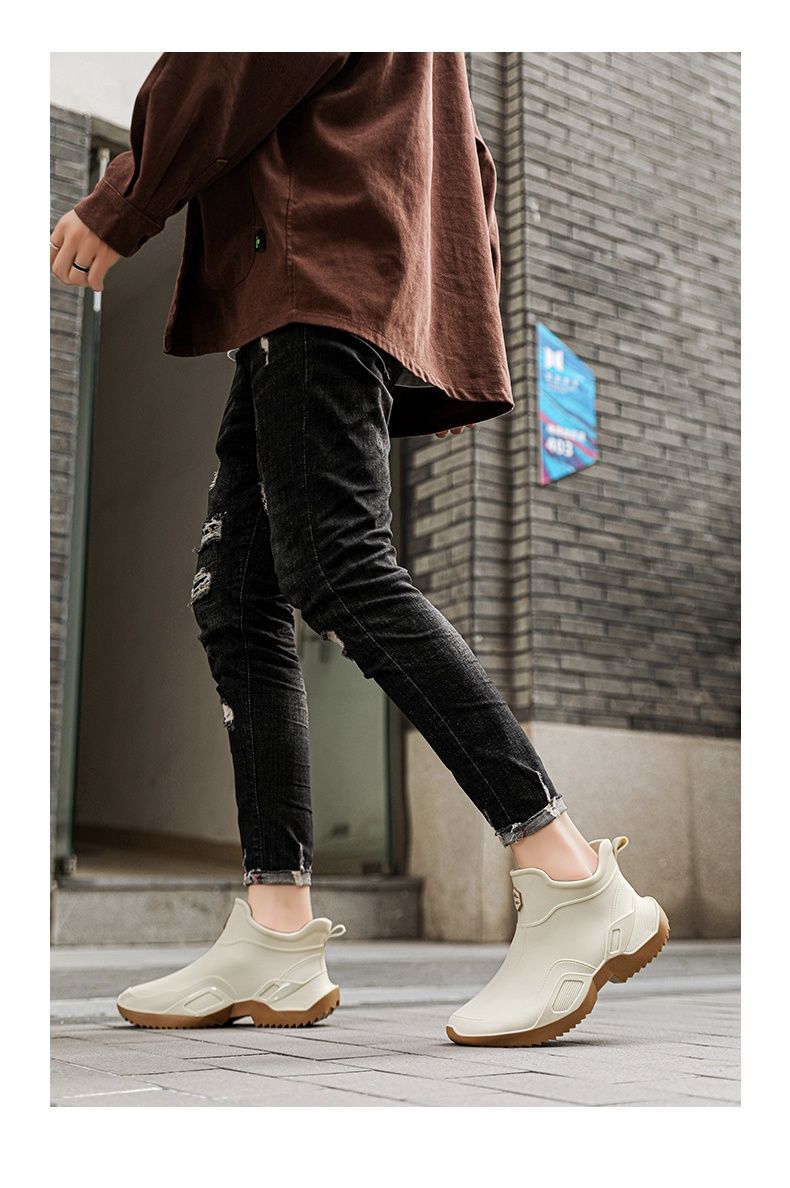 Sapatos de chuva casuais da moda estilo casal tamanhos 36-44_voghion.com