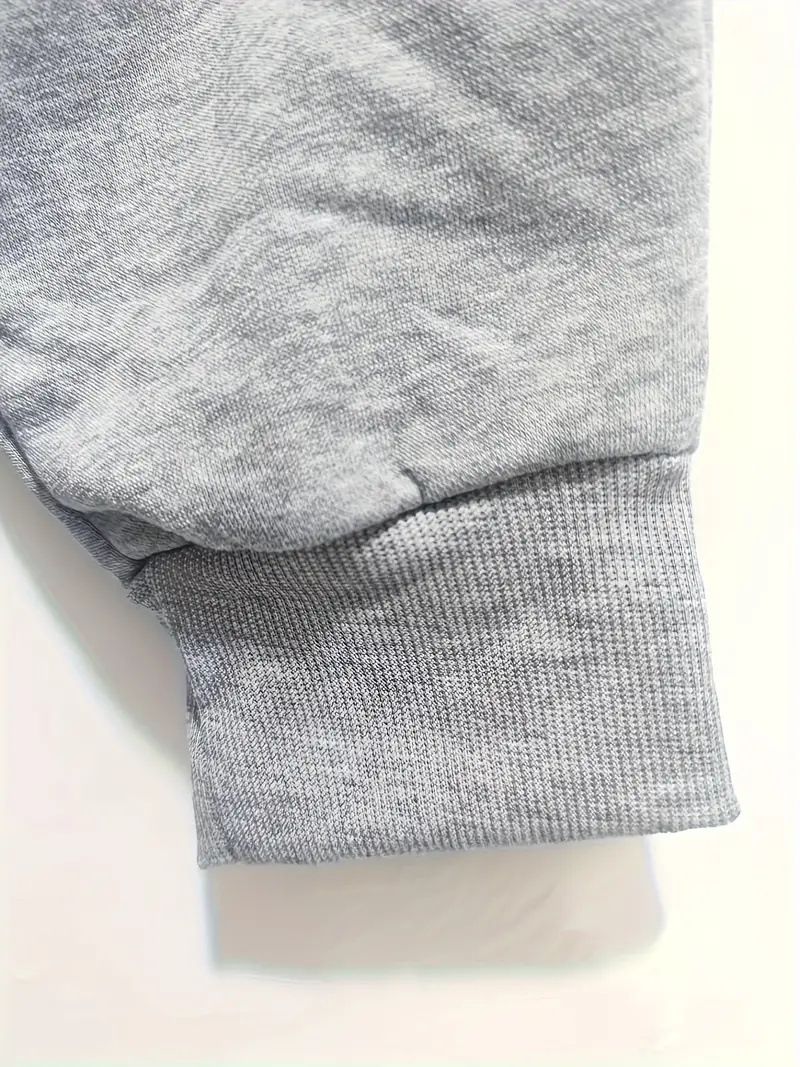 Pantalon de jogging décontracté pour homme avec étiquette en cuir – Pantalon de survêtement doublé polaire polyester pour l'hiver, poignets élastiques, coupe décontractée, couleur unie_voghion.com