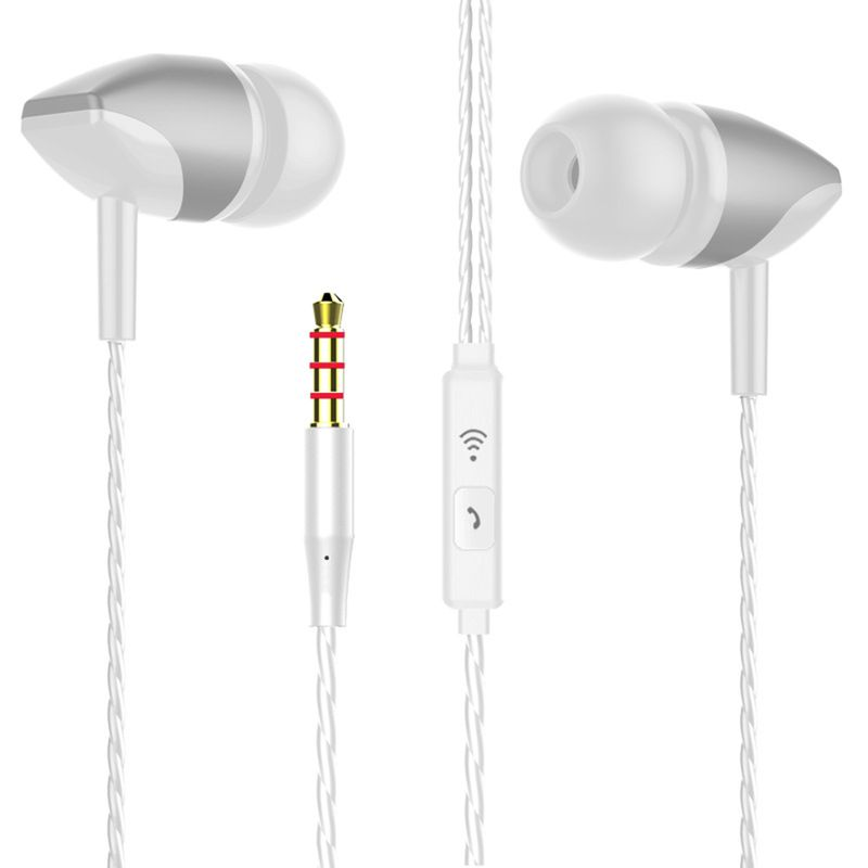 S22 Wired Headphone Ergonomic Anti-winding TPE Mega Bass In-ear Earphone For Music_voghion.com