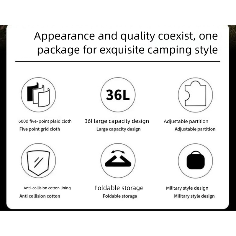 New Multifunctional Camping Tactical Storage With Table Board, Portable Handheld Equipment Outdoor Organizer Bag_voghion.com