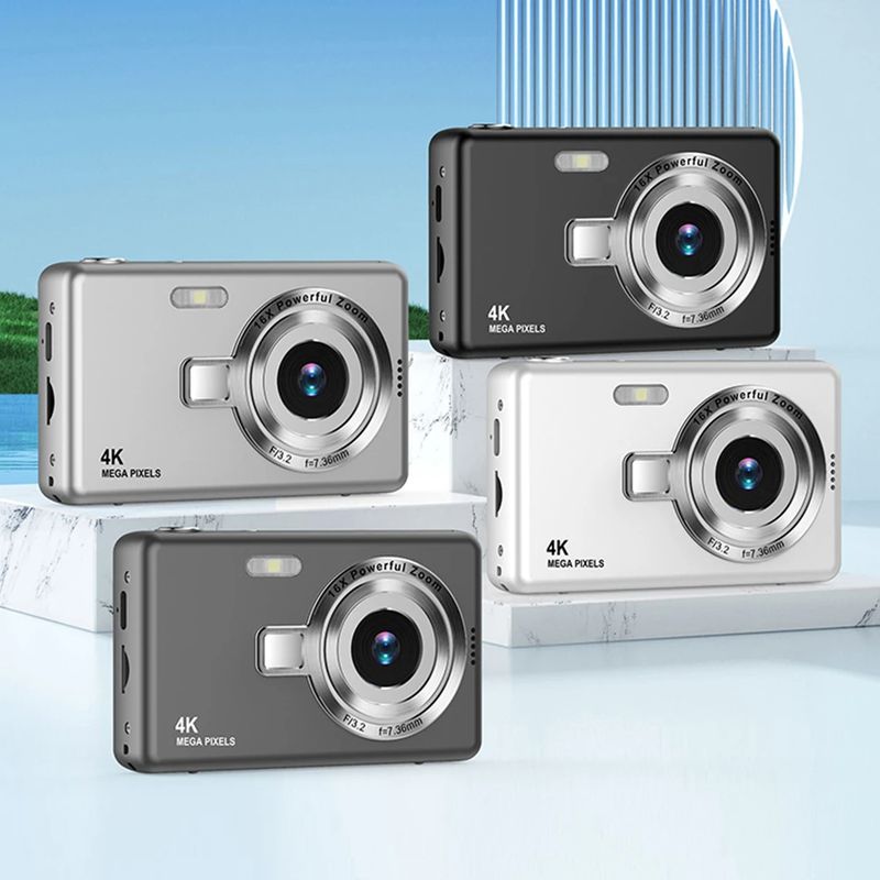 Câmera digital antivibração Q13 4K de alta definição 1080 com foco automático, tela IPS de 2,4 polegadas e zoom de 16x para fotografia CCD_voghion.com