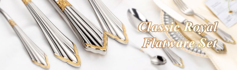 Confezione da 20 pezzi placcati in oro Sierware - Acciaio 18/10 Lavastoviglie_voghion.com