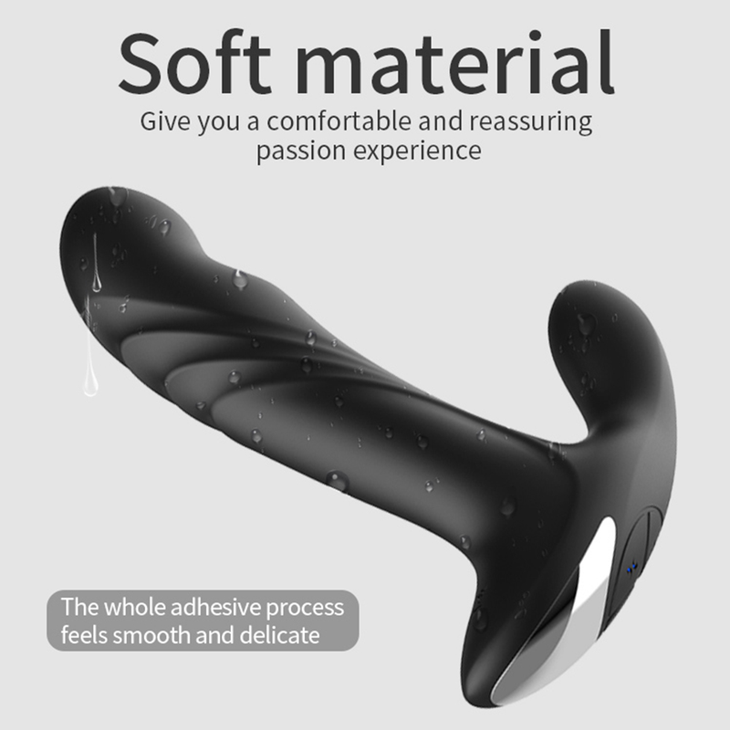 Dildo Remote Control Vibr Dual Vibrating Swing Butt Plug Male Prostate Massager Anus Dil Metal Beads Rotat      ating_voghion.com