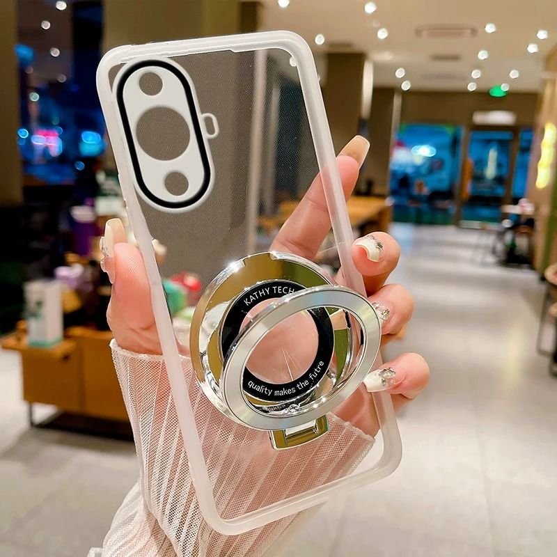 Per OnePlus 10T 11 12R 12 11R 10R Nord N300 N20SE N20 Ace 3 2 Custodia trasparente con supporto assorbente debole_voghion.com