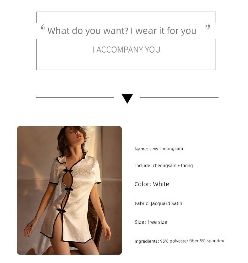 Intimo seducente marito seno piccolo esagerato reggiseno letto caldo provocante sexy cheongsam emozione passione vestito pamas_voghion.com