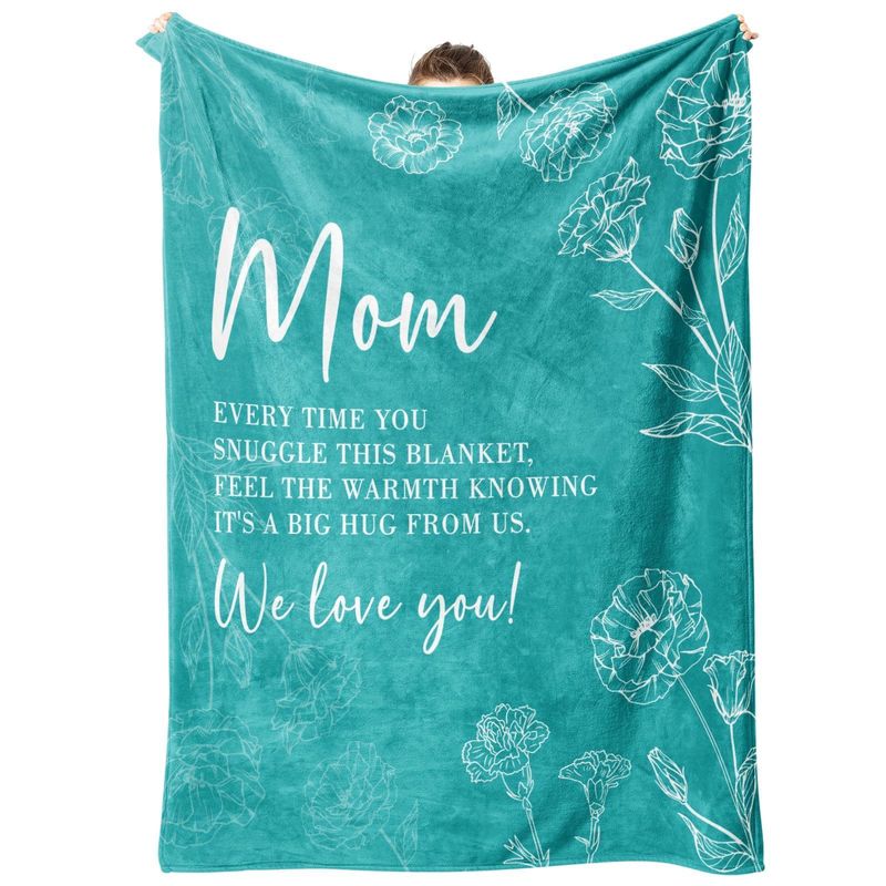 Cadeau pour maman, couverture en flanelle douce et confortable, couverture chaude pour la maison, cadeau d'anniversaire ou de vacances_voghion.com