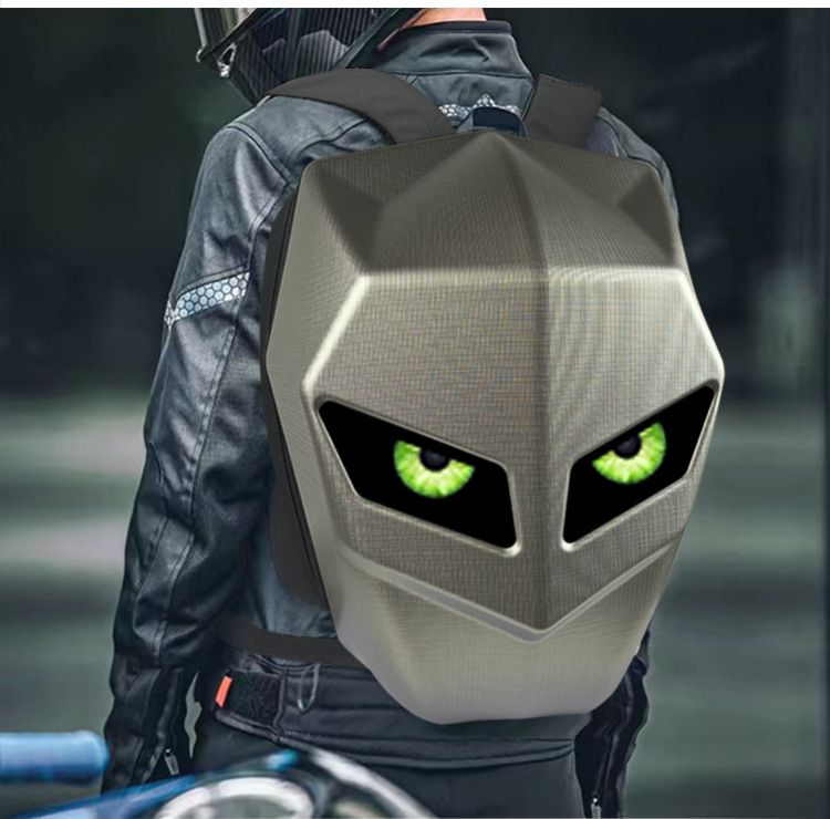 Knight Rucksack Rad Auge Cool Bluetooth DIY Motorrad Reiten Sicherheit LED Display Helm_voghion.com