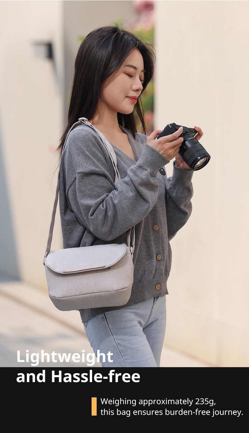 ulanzi F02 Sling Waterproof Photography Storage Bag With Detachable Divider For Canon Sony Nikon DSLR Camera Lens_voghion.com