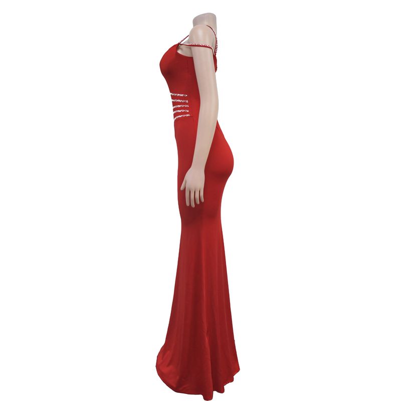 Women’s Mesh Diamond-Pattern Dress – Sexy & Breathable Summer Bodycon Fit_voghion.com