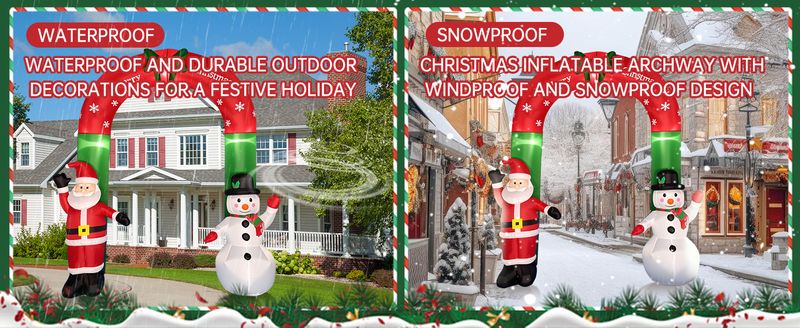 Christmas Outdoor Inflatable Decorations, Cute Inflatable Yard Decorations With LED Lights_voghion.com