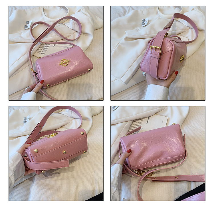 2023 Wiosna/Lato Nowy niszowy projekt retro casualowa torba typu poduszka tekstura jednoramienna torba typu crossbody dla kobiet torba typu crossbody_voghion.com