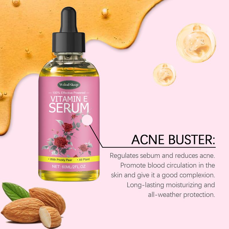 Rose Vitamin E Oil Essence, Daily Moisturizing Repair Gentle Hydrating Essence_voghion.com