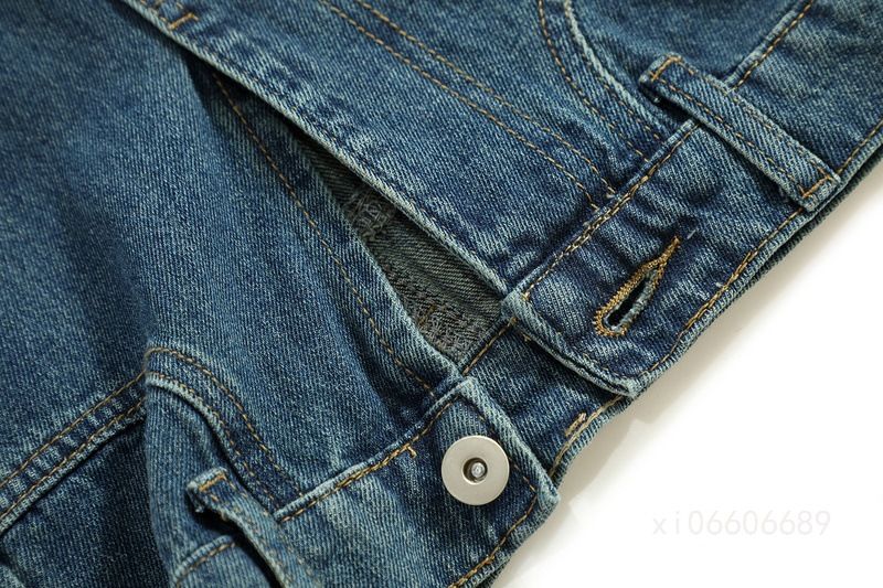 Jeans vintage alla moda, stile High Street americano, a gamba larga, con design casual, effetto rovesciato, orlo abbottonato, gamba dritta_voghion.com