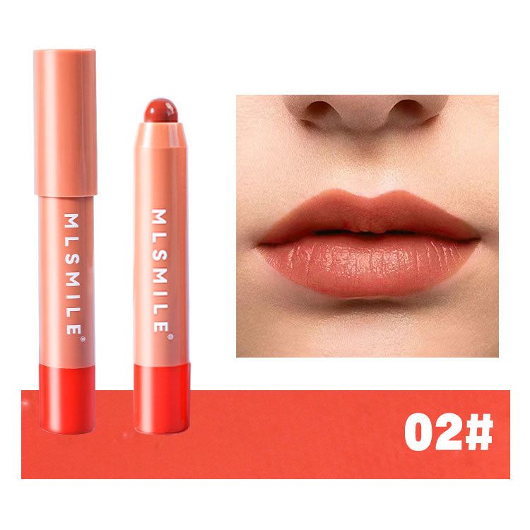 MLSMILE Colored Moisturizing Lipstick Lip Cheek Dual Use Six Color Lip Balm Long Lasting Moisturizing Lipstick Pen_voghion.com