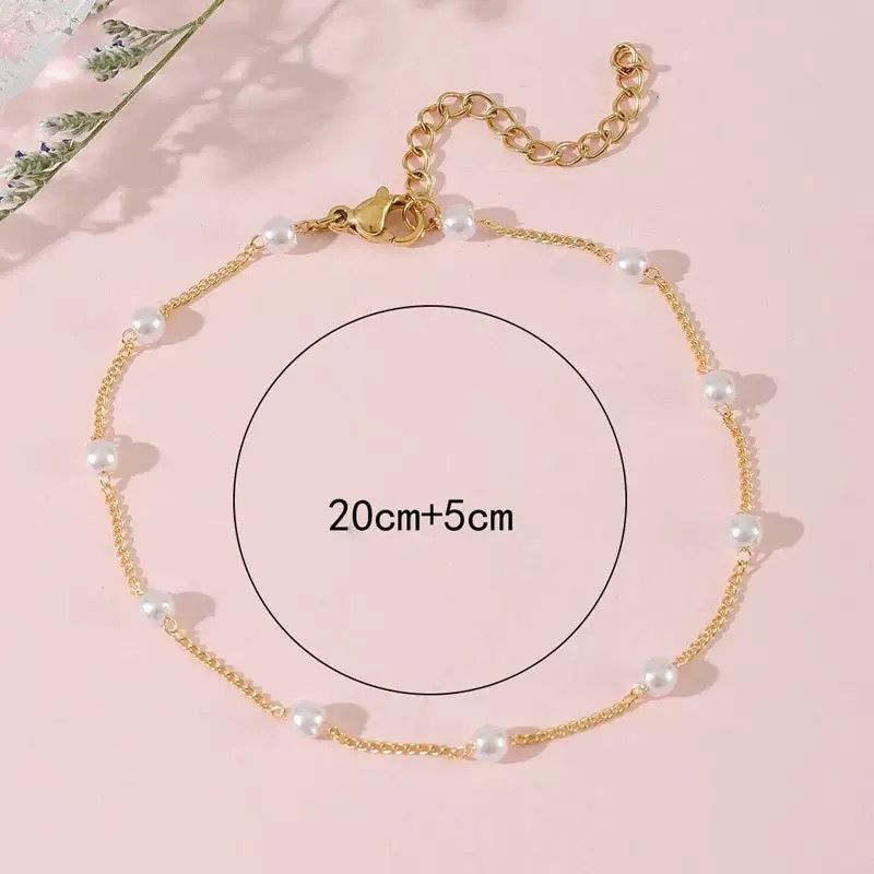 Neues Sommer-Perlen-Strand-Fußkettchen für Frauen, Bohemian Fashion Fußschmuck_voghion.com