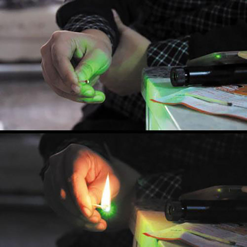 Set di penne puntatore laser con raggio laser Starry Head 303 verde con messa a fuoco regolabile da 532 nm_voghion.com