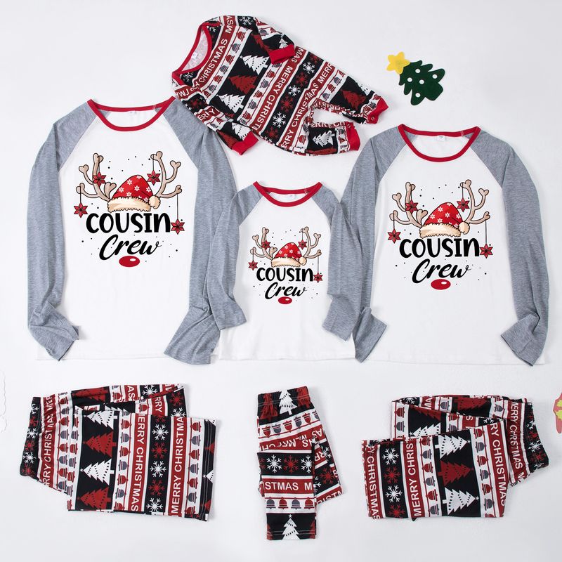 Traje familiar de Navidad, ropa familiar para el hogar, ropa navideña para el hogar, conjunto familiar, ropa para el hogar con estampado de retales a cuadros_voghion.com
