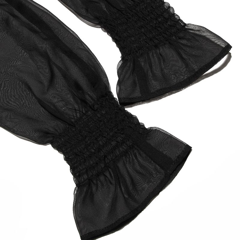 Women's square neck long sleeve slim-fit hip wrap backless black velvet dress_voghion.com
