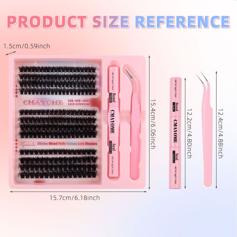 Pojedyncze kępki cienkich, puszystych sztucznych rzęs, naturalne, grube, codzienne, miękkie i uniwersalne rzęsy_voghion.com