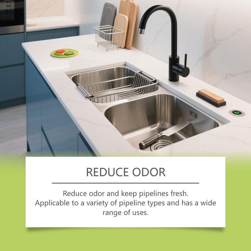 Polvere detergente per sturare gli scarichi intasati della cucina e del bagno Jakehoe Pipe_voghion.com