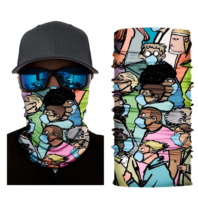 LazyZoom 2025 New Magic Headscarf 3D Print Unisex Versatile Protective Mask For Mountaineering, Climbing, Cycling, Windproof Face_voghion.com