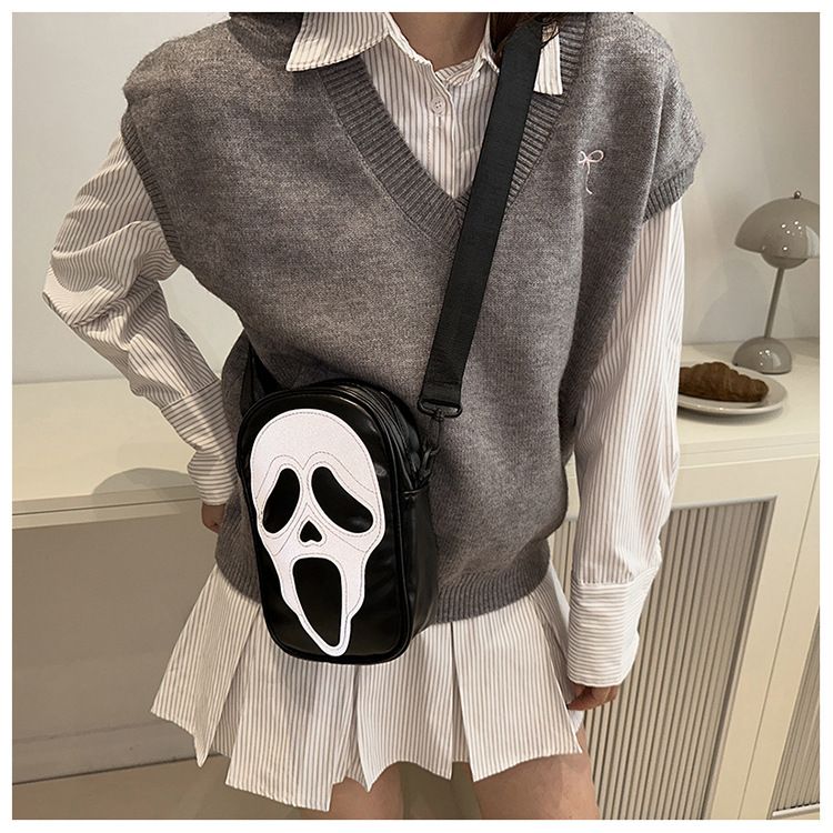 Trendy dames crossbodytas - Minimalistische vierkante PU-schoudertas met ritssluiting, stijlvolle accessoire voor alledaagse gelegenheden_voghion.com