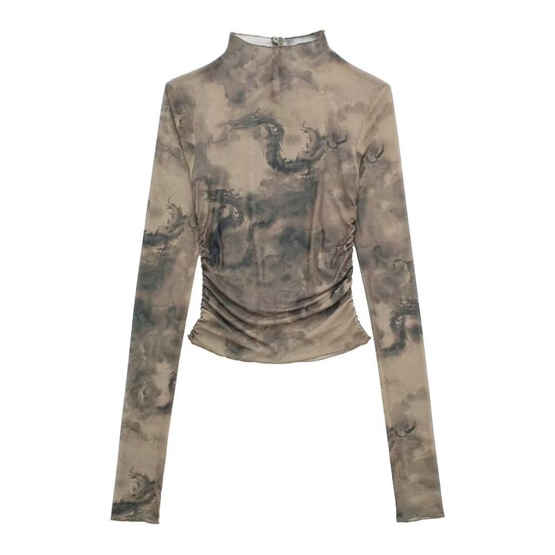 Haut sérigraphié slim fit pour femme ZR 2024 printemps_voghion.com