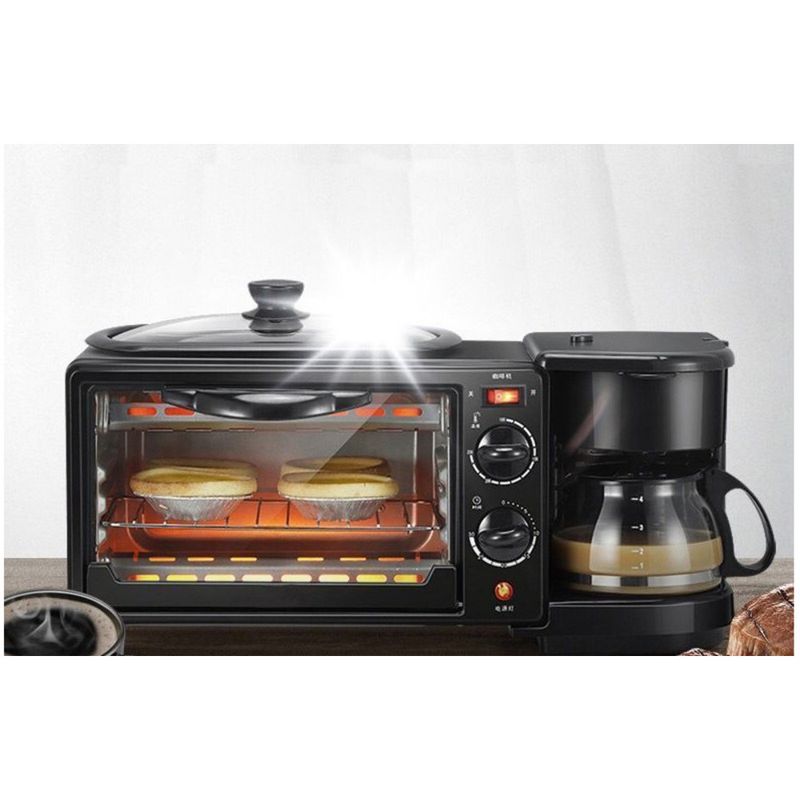 Machine à petit-déjeuner trois en un multifonction sandwich, toast, pain, four électrique, appareils électroménagers, cadeaux,_voghion.com