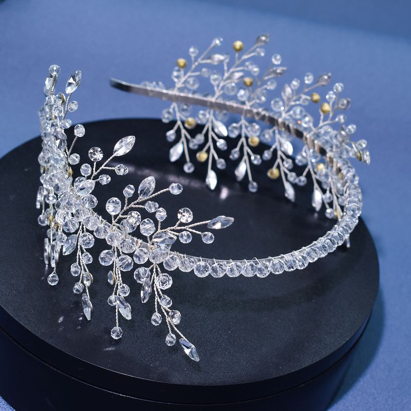 Copricapi da sposa, cerchietti con perline di cristallo pressate, cerchietti con strass fatti a mano, corone per capelli, accessori per capelli da abito_voghion.com