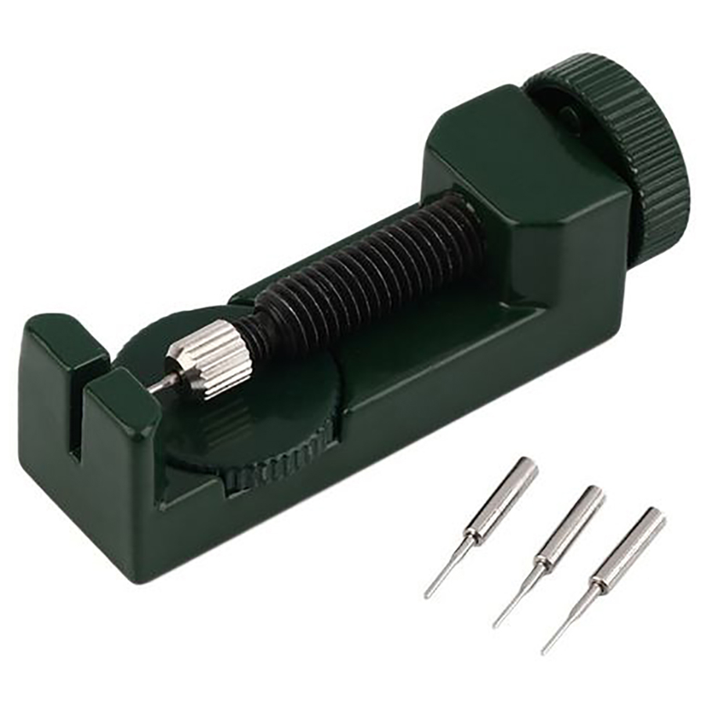 Qianbihe Adjustable Watch Band Strap Adjuster Bracelet Link Pin Remover Repair Tool Kit-Black_voghion.com