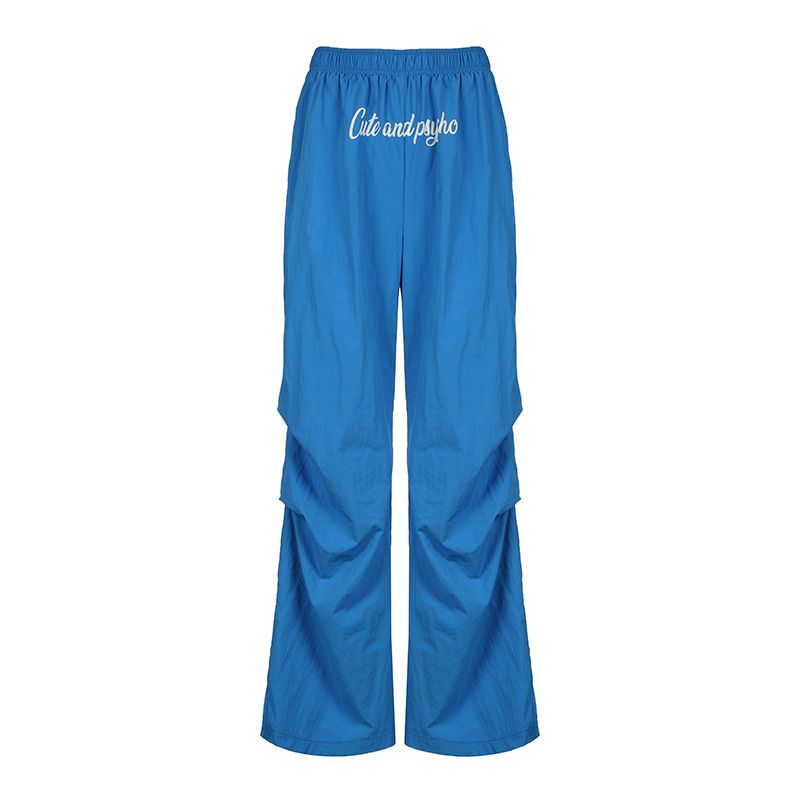 RenMou Fashionable Women's Clothing With Elastic High Waisted Letter Printing, Loose Casual Street Fashion, Simple And Exclusive Supply_voghion.com