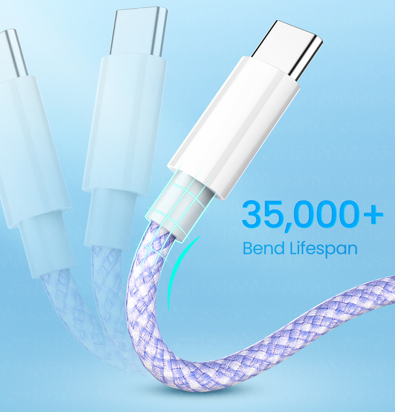 Cavo USB tipo C a USB C da 60 W PD Cavo dati di ricarica rapida USB-C a ricarica rapida 3A 3.0 per Book Pro Huawei Samsun_voghion.com