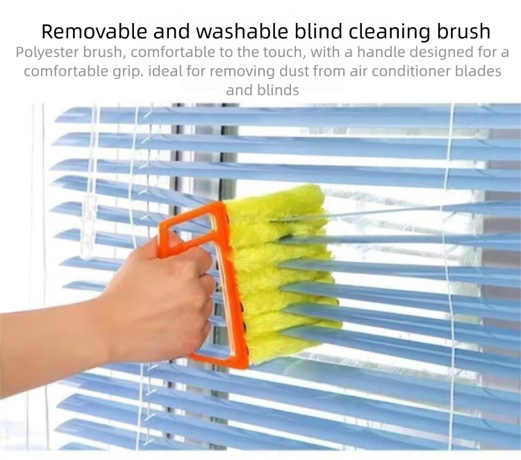 Plush Blinds Dust Removal Vent Gap Brush Cleaning Air Conditioner Grille Soft Bristle Window Cleaner_voghion.com