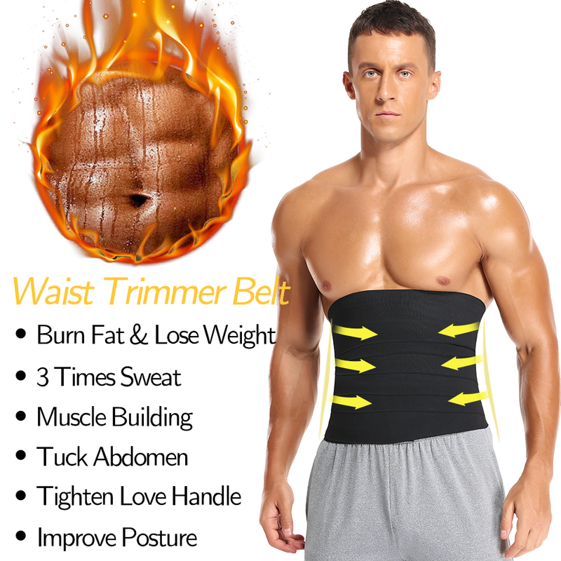 Trainer Men Waist Snatch Me Up 3/4/5/6 metara zavoj za znojenje i saunu, pojas za oblikovanje tijela_voghion.com