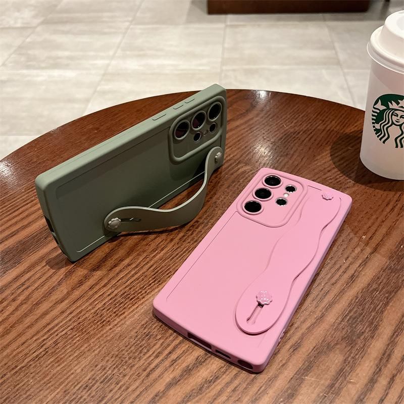 Suitable for Samsung S23pro wristband holder phone case S21 soft case S23 Samsung S22 ultra new S22p_voghion.com