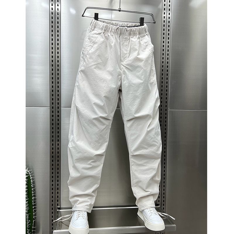 Herrenbekleidung Sommer Dünne Machete Kordelzug Freizeithose Herren Modische Lockere Vielseitige Gerade Weite Bein Schnell Trocknende Sporthose_voghion.com