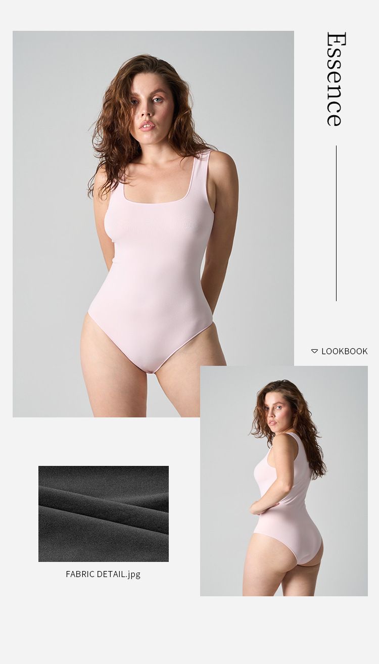 SKIMS Same Seamless European And American Style Hip Lift Tummy Control Shaping Sexy High Elastic One-piece Bodysuit_voghion.com