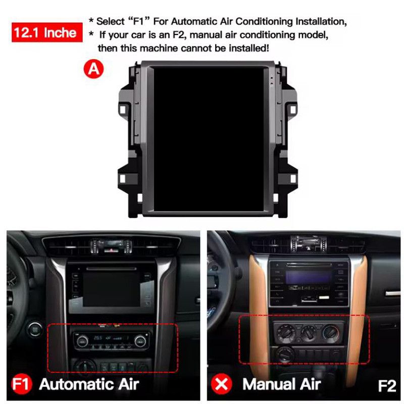 Gëeegent fir Toyota Fortuner vertikalen Bildschiermnavigatioun neien Runner Android groussbildschierm Auto integréiert Maschinn_voghion.com