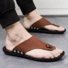 Unschlagbare Qualität Sommer Neue Koreanische Ausgabe Herren Fischgräten Strandschuhe Mode Casual Sandalen Hausschuhe Für Den Innen- Und Außenbereich_voghion.com