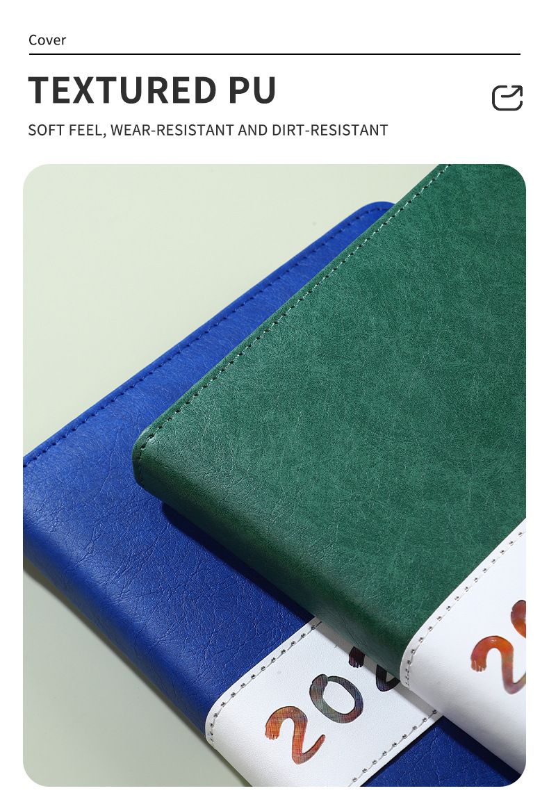 2026 Daily Planner - 365 Days Undated Schedule Notebook For Time Management, Productivity & Goal Tracking, PU Leather Cover, A5 Size_voghion.com