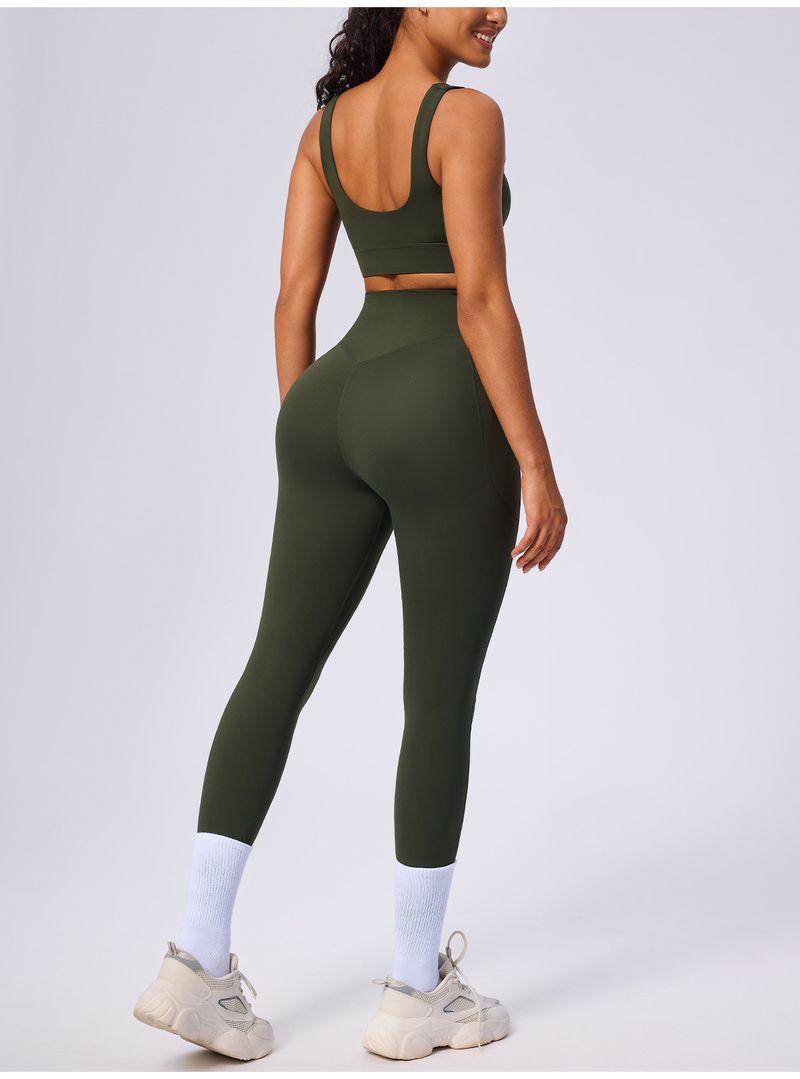 European American New Style Running Sports For Women, Body Shaping And Tummy Control Yoga Outfit, Two-Piece High_voghion.com